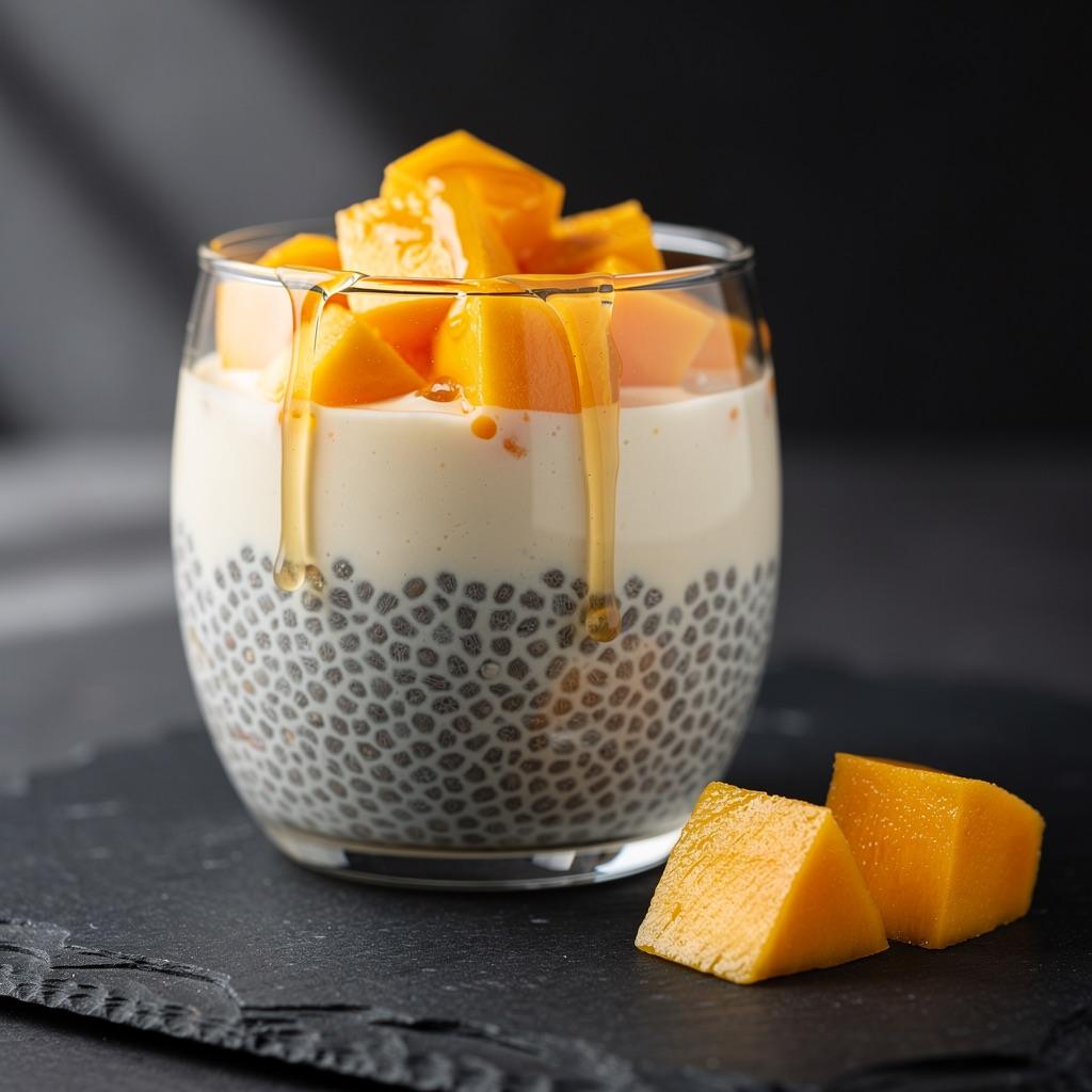 Chia-Pudding mit Mango
