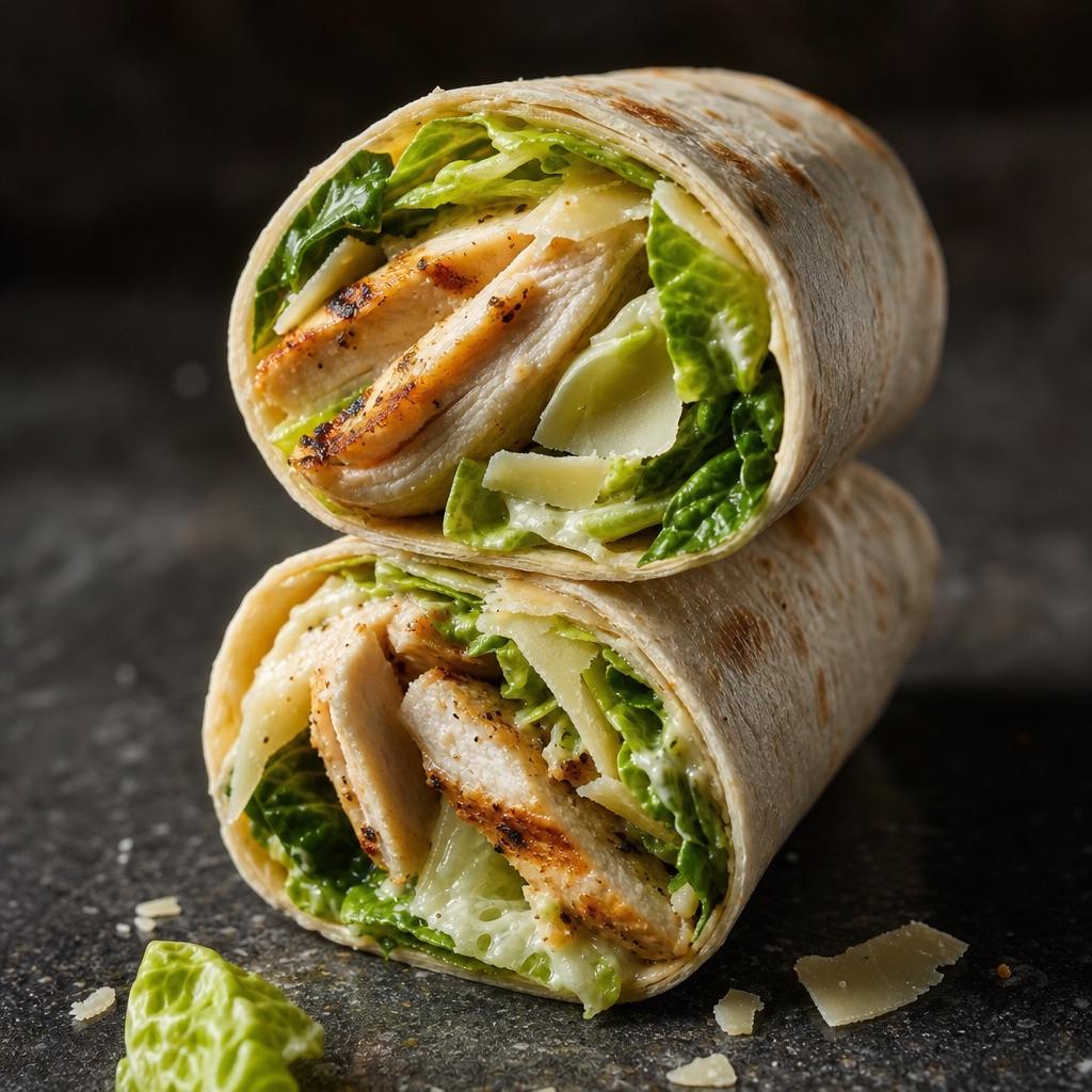 Hähnchen-Caesar-Wrap
