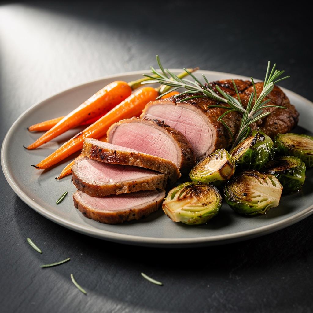 Schweinefilet mit Ofengemüse